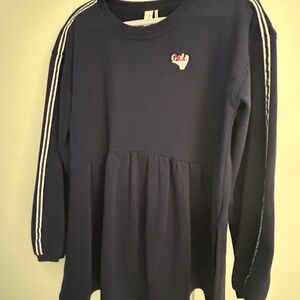 Gola Navy Sweatshirt with White Stripes